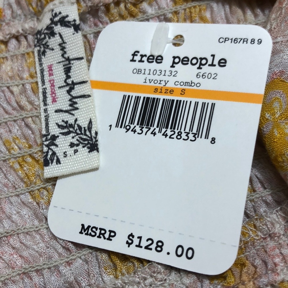 NWT- Free People - Let's Smock About It Maxi Dress - Picture 15 of 16